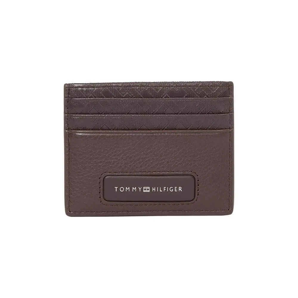 Tommy Hilfiger Monogram Leather Credit Card Holder